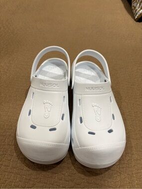 Women's White Comfort Slip-On Sandals